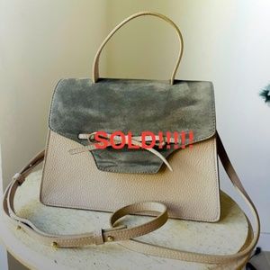 Teddy Blake New York Suede Leather Crossbody Handbag